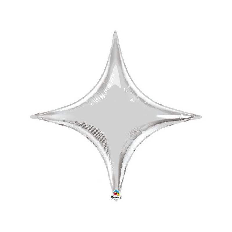 BALLON METALLIQUE STARPOINT 40" ARGENT OU SILVER 