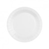 10 ASSIETTES CARTON RONDE BLANC  18 CM 