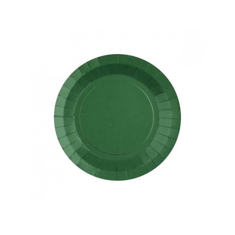 10 ASSIETTES CARTON RONDE VERT SAPIN 18 CM 10 ASSIETTES CARTON RONDE VERT SAPIN 18 CM