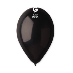 50 BALLONS NOIR LATEX 30 CM 