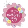 BALLON METALIQUE FLEUR 46CM HAPPY MOTHER'S DAY 