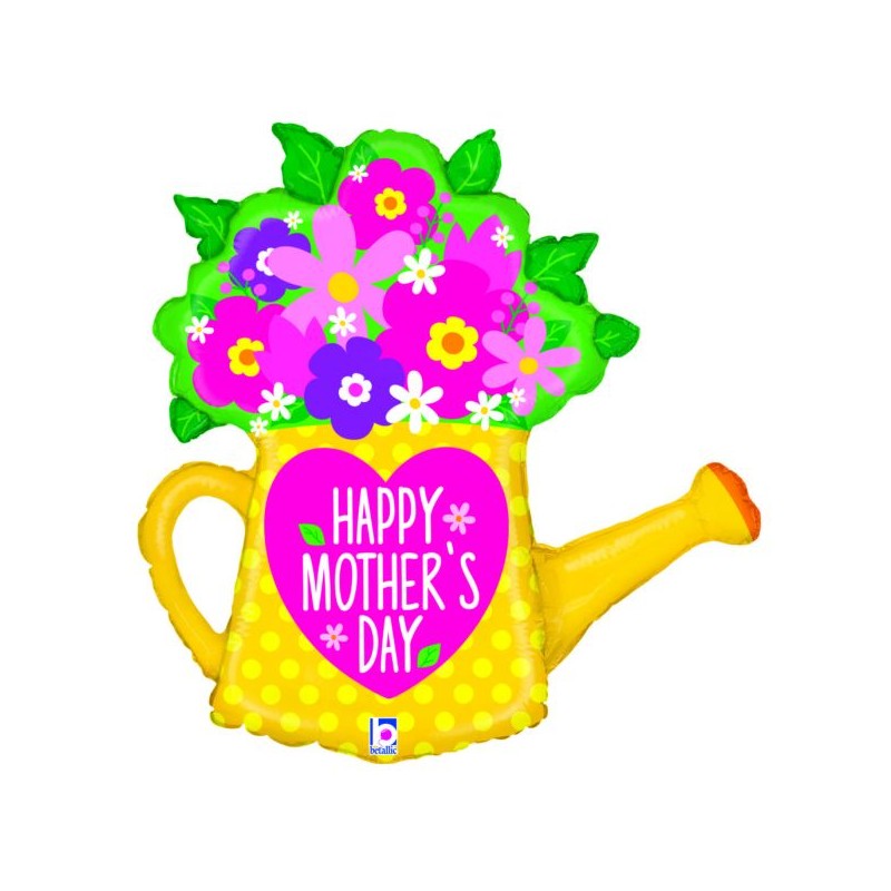 BALLON METALIQUE ARROSOIR 81CM HAPPY MOTHER'S DAY 