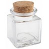 POT A DRAGEES CARRE EN VERRE 4 x 4 x 5 cm