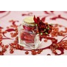 POT A DRAGEES CARRE EN VERRE 4 x 4 x 5 cm