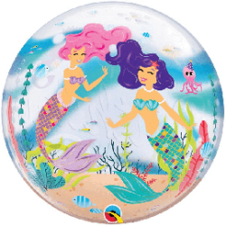 BUBBLE SINGLE 56CM HAPPY BIRTHDAY SIRENE 
