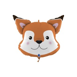 BALLON METALLIQUE TETE DE RENARD 76CM 
