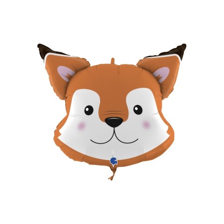 BALLON METALLIQUE TETE DE RENARD 76CM 
