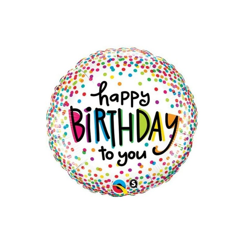 BALLON METALLIQUE ROND 46CM HAPPY BIRTHDAY TO YOU BALLON METALLIQUE ROND 46CM HAPPY BIRTHDAY TO YOU