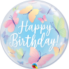 BUBBLE SINGLE HAPPY BIRTHDAY PAPILLON 56CM 