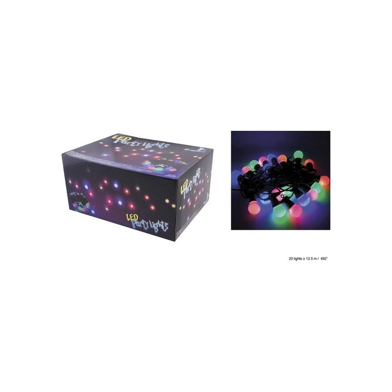 GUIRLANDE DE LUMIERE 20 LED 12.5M MULTICOLORE GUIRLANDE DE LUMIERE 20 LED 12.5M MULTICOLORE