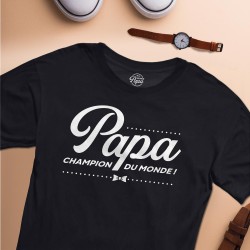 TEE SHIRT HOMME PAPA CHAMPION DU MONDE TAILLE L 