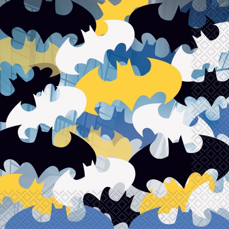 20 SERVIETTES BATMAN 33 X 33 CM 20 SERVIETTES BATMAN 33 X 33 CM