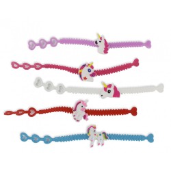 5 BRACLETS LICORNE LATEX JEUX A PINATA