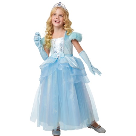 DEGUISEMENT PRINCESSE BLEUE TAILLE 7-8 ANS 