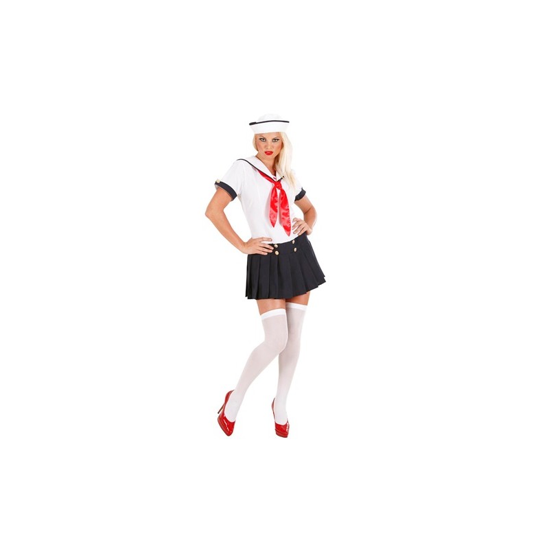 DEGUISEMENT ROBE FEMME MARINE OU MANGA  BLEUE ET BLANCHE TAILLE M