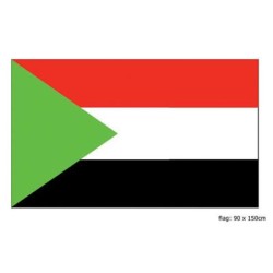 DRAPEAU TISSUS SOUDAN 90 X 150 CM