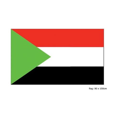 DRAPEAU TISSUS SOUDAN 90 X 150 CM