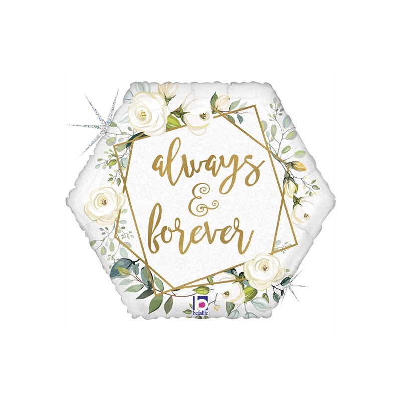 BALLON METALLIQUE MARIAGE ALWAYS AND FOREVER 46 CM BALLON METALLIQUE MARIAGE ALWAYS AND FOREVER 46 CM