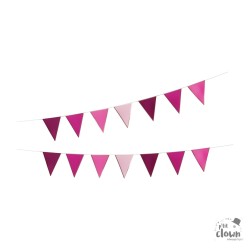 GUIRLANDE PAVILLONS  DIFFERENTS ROSES 3 METRES 