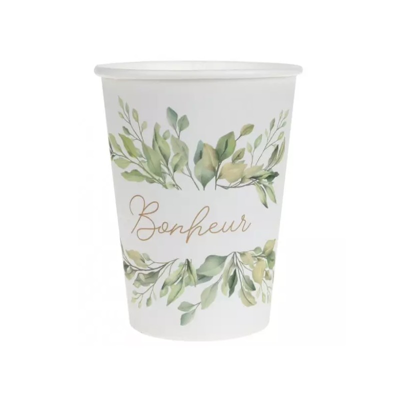 10 GOBELETS VEGETAL "BONHEUR" 10 GOBELETS VEGETAL "BONHEUR"