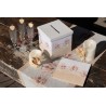 LIVRE DOR BLANC FLEURS ROMANTIQUE BOHEME 