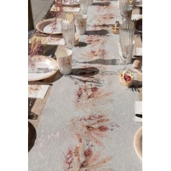 CHEMIN DE TABLE ROMANCE CHAMPETRE 45 CMX 3 M 