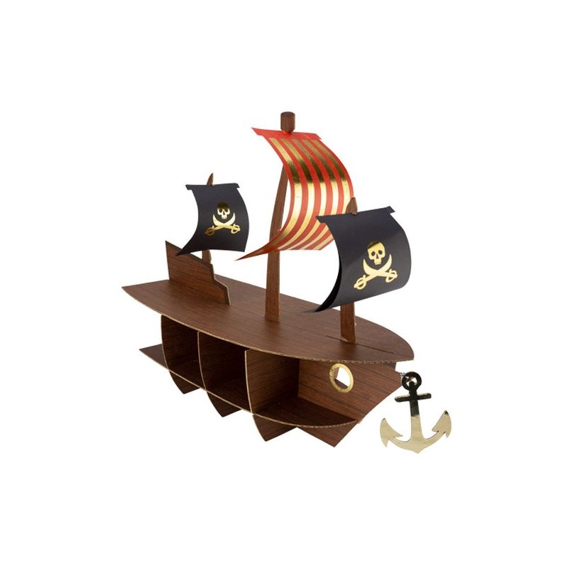 PRESENTOIR A CUP CAKE BATEAU DE PIRATE 46.5 X 40 X 20 CM PRESENTOIR A CUP CAKE BATEAU DE PIRATE 46.5 X 40 X 20 CM