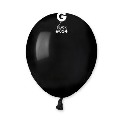 50 BALLONS NOIR LATEX 13 CM 