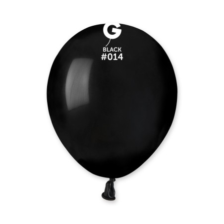 50 BALLONS NOIR LATEX 13 CM 