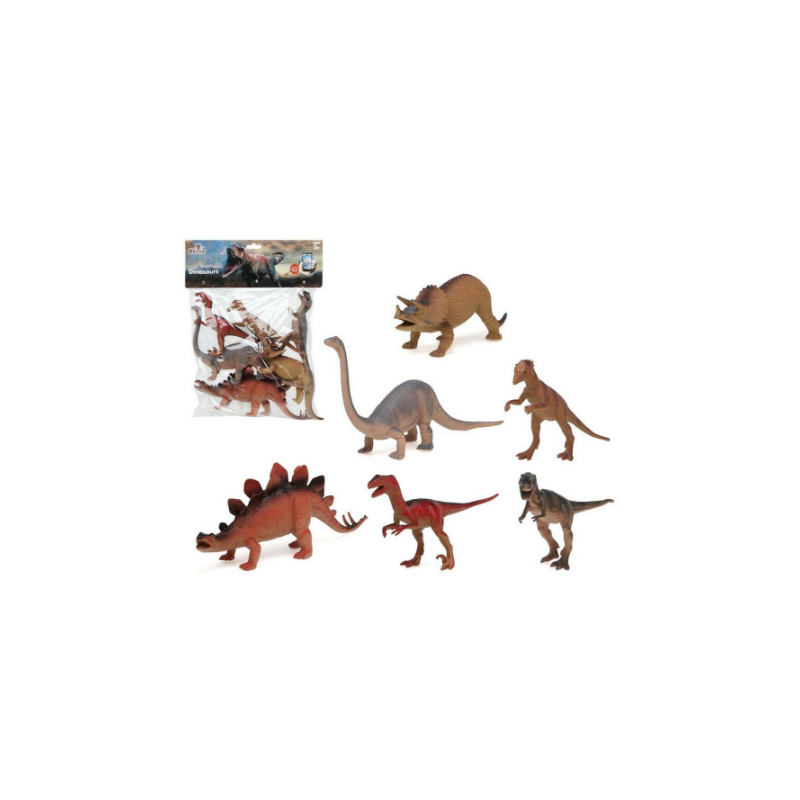 6 FIGURINES DINOSAURES 38 X 30 CM 6 FIGURINES DINOSAURES 38 X 30 CM