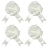 4 NOEUDS BLANC A TIRER 18 CM 