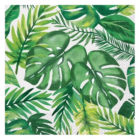16 SERVIETTES TROPICAL 33 X 33 CM 