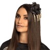 EPLINGES A CHEVEUX MAIN DE SQUELETTE ET FLEUR