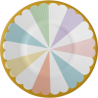 8 ASSIETTE RONDE PASTEL 23 CM 