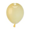 50 BALLONS JAUNE BEBE BABY YELLOW LATEX 13 CM 