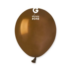 50 BALLONS CHOCOLAT BROWN LATEX 13 CM 
