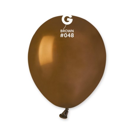 50 BALLONS CHOCOLAT BROWN LATEX 13 CM 