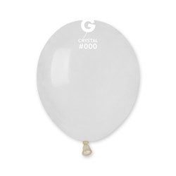 50 BALLONS TRANSPARENTS CRYSTAL LATEX 13 CM 