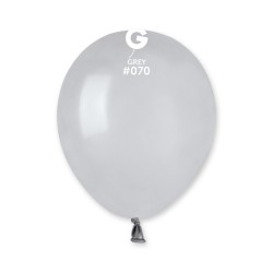 50 BALLONS GRIS GREY LATEX 13 CM 