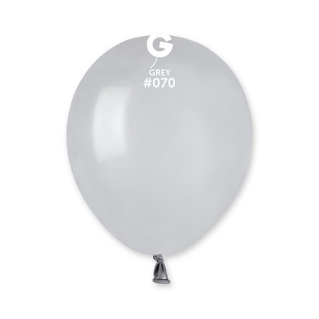 50 BALLONS GRIS GREY LATEX 13 CM 