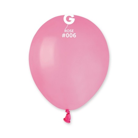 50 BALLONS ROSE LATEX 13 CM 