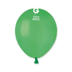 50 BALLONS VERT GREEN LATEX 13 CM 