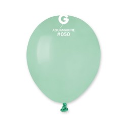 100 BALLONS VERT D'EAU AQUAMARINE LATEX 13 CM 