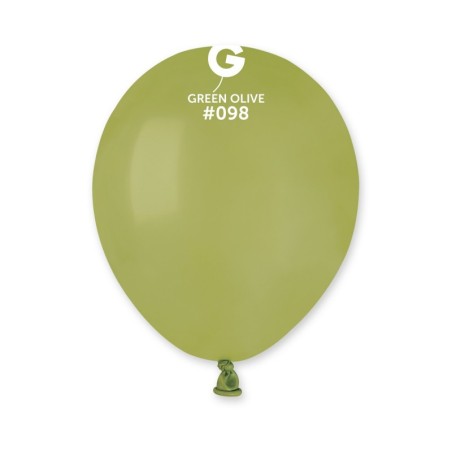 100 BALLONS VERT OLIVE GREEN OLIVE LATEX 13 CM 