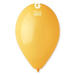 50 BALLONS JAUNE YELLOW BIO LATEX 30 CM 