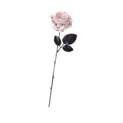 FLEUR BLANCHE AVEC SANG 42 CM 
