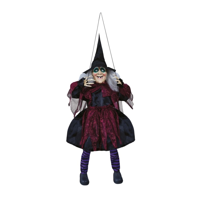 DECORATION HALLOWEEN SORCIERE ANIME AVEC LED 100 CM DECORATION HALLOWEEN SORCIERE ANIME AVEC LED 100 CM