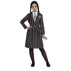 DEGUISEMENT MERCREDI ADAM UNIFORME ECOLIERE TAILLE 14-16 ANS 