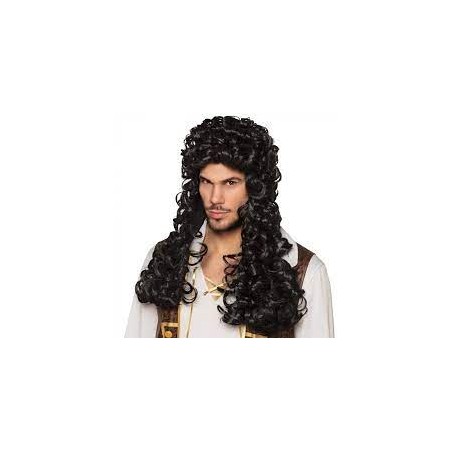 PERRUQUE LONGUE BOUCLEE CAPITAINE PIRATE 