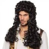 PERRUQUE LONGUE BOUCLEE CAPITAINE PIRATE 